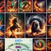 Cosmic Ember Elegance