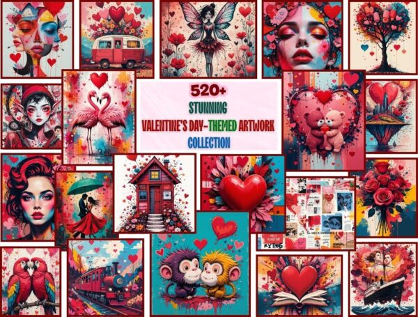 Valentine's Day-Themed Artwork