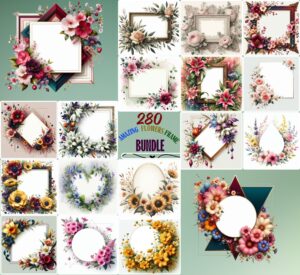Amazing Flowers Frame