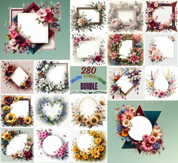 Amazing Flowers Frame