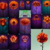 Amazing Flower Lighting Illustration