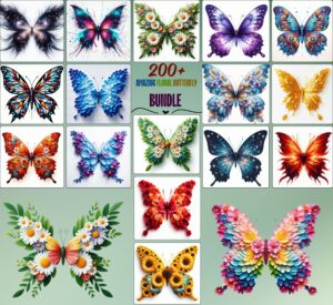 Amazing Floral Butterfly