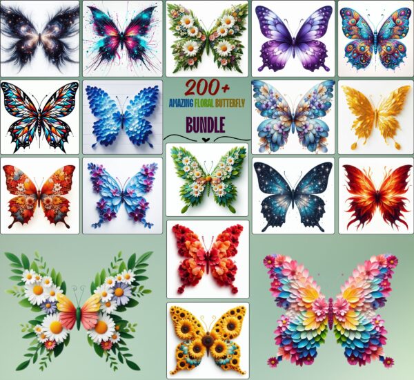 Amazing Floral Butterfly