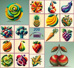Amazing Colorful Geometric Fruit