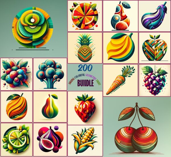 Amazing Colorful Geometric Fruit