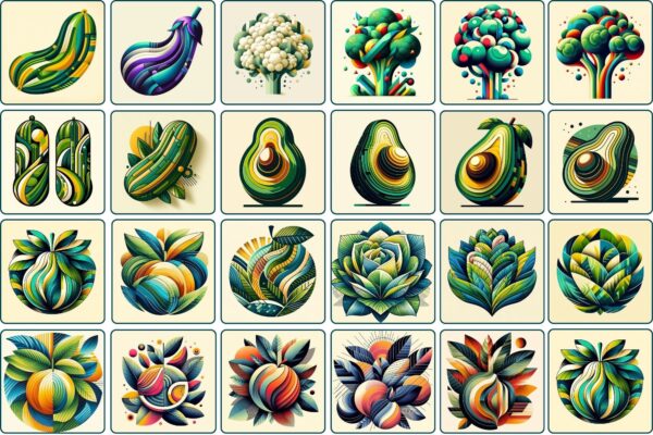 Amazing Colorful Geometric Fruit