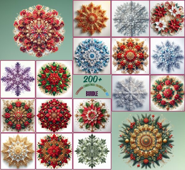Stunning Christmas Snowflake Art