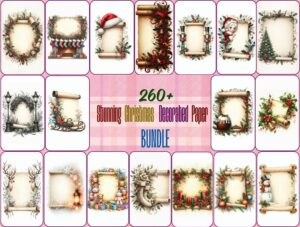 Stunning Christmas Decorated Paper