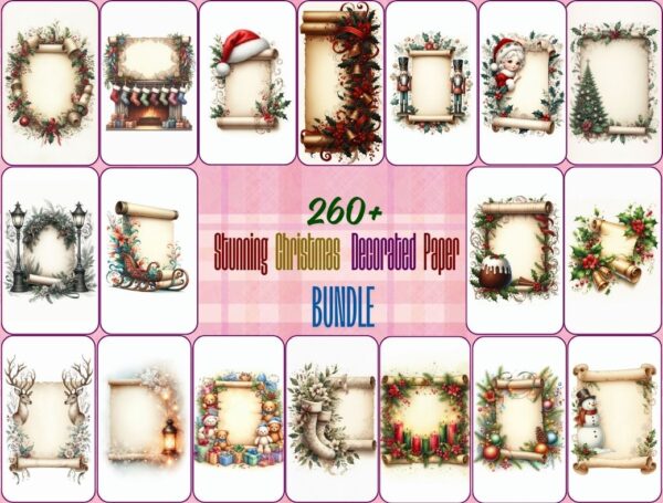 Stunning Christmas Decorated Paper