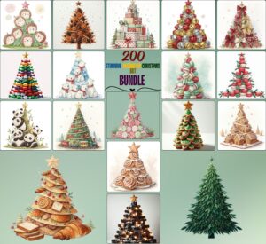 Stunning Decorated Christmas Tree Art