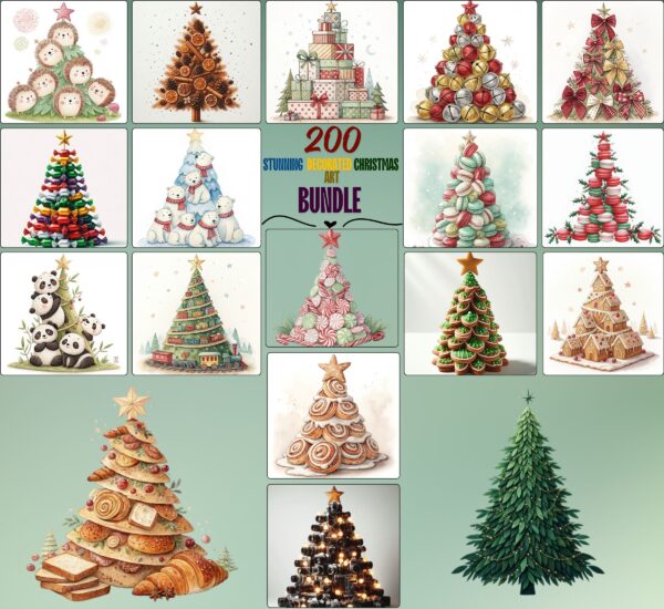 Stunning Decorated Christmas Tree Art