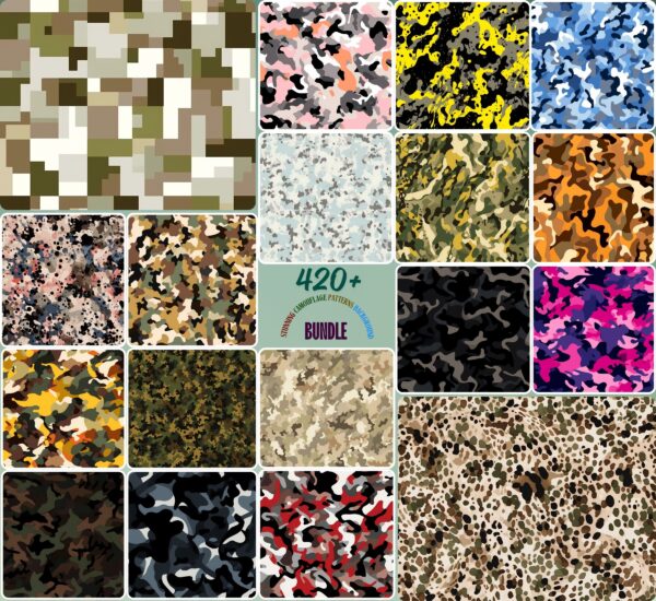 Stunning Camouflage Patterns Background