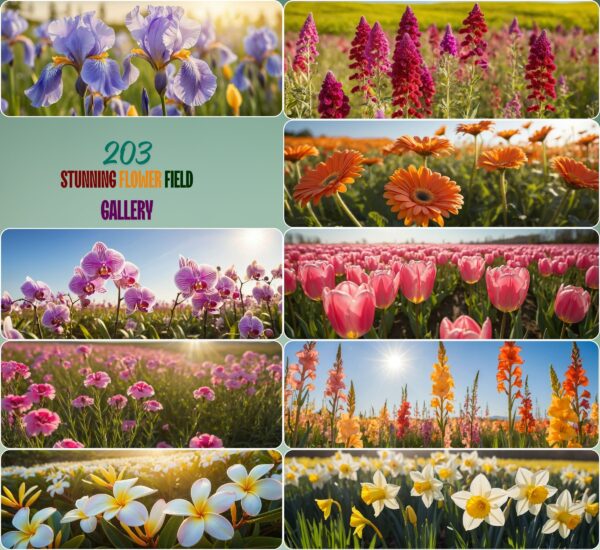 Stunning Flowers Field