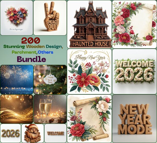 Stunning Wooden Design, Parchment, others