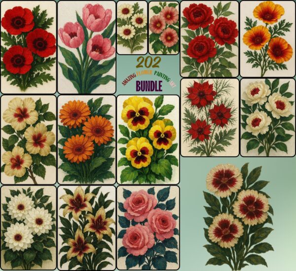 Amazing Flower Painting Art