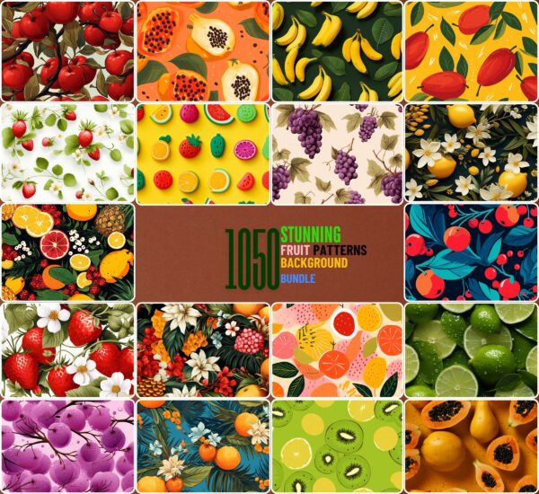 Stunning Fruit Patterns Background