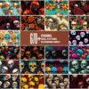Stunning Skull Patterns Background