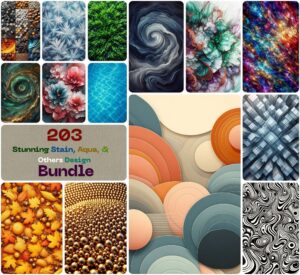 Stunning Stain, Aqua, & Others Design