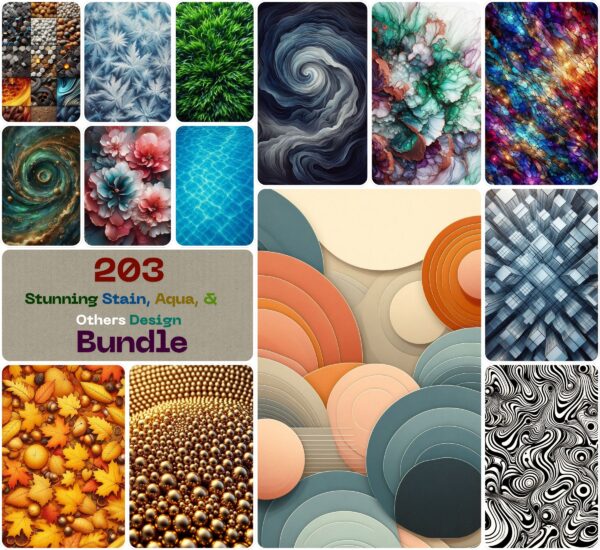 Stunning Stain, Aqua, & Others Design