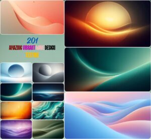 Amazing Vibrant Wave Design Texture