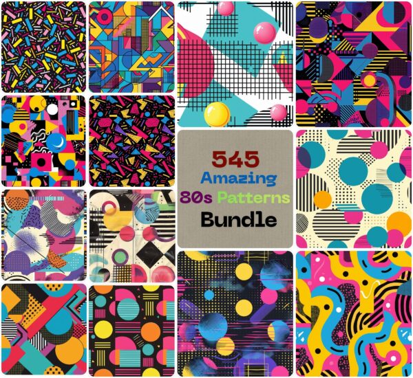 Amazing 80s Patterns Bundle