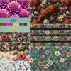 Amazing Vibrant Flower Patterns Texture