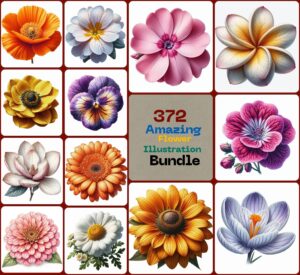 Amazing Flower Illustration Bundle