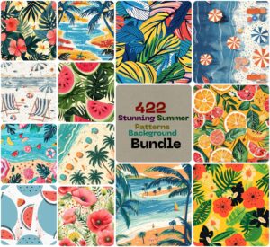 Stunning Summer Patterns Background Bundle