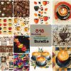 Stunning Coffee Patterns Background Bundle