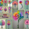 Vibrant Flower Art Package