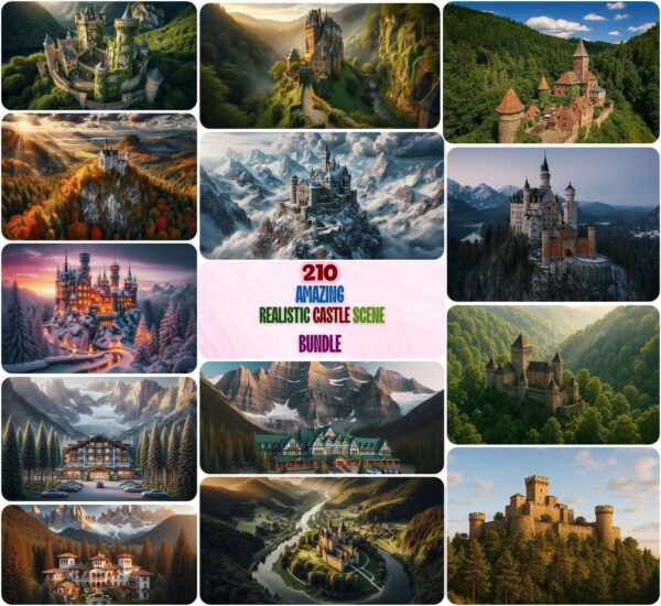 Amazing Realistic Castle Scene Bundle