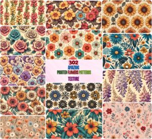 Amazing Printed Flowers Patterns Texture