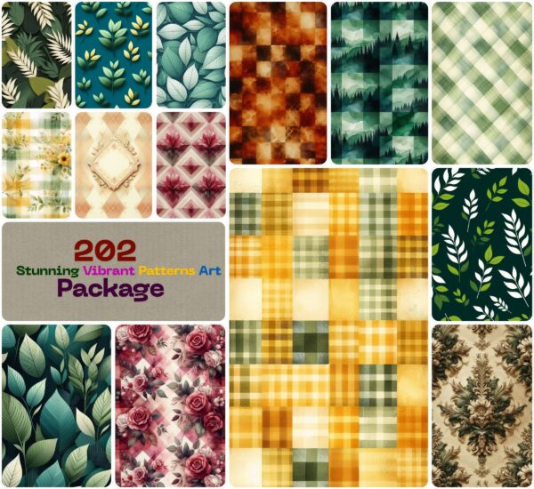 Stunning Vibrant Patterns Art Package