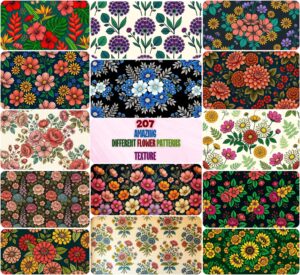 Amazing Different Flowers Patterns Texture
