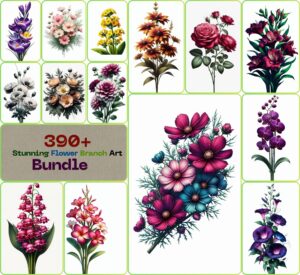 Stunning Flower Branch Art Bundle