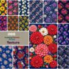 Amazing Flowers Print Texture