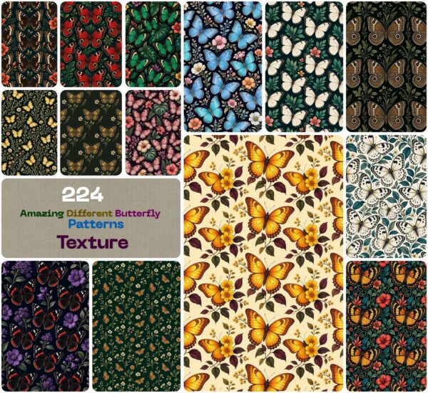 Amazing Different Butterfly Patterns Texture