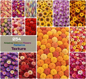 Amazing Different Flowers Patterns Texture