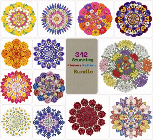 Stunning Flowers Pattern Bundle