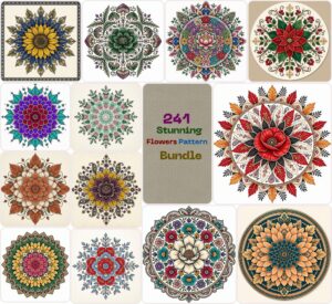 Stunning Flowers Pattern Bundle