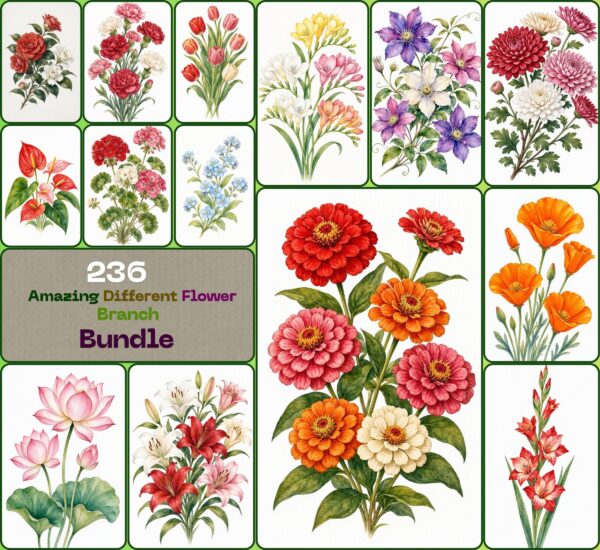 Amazing Different Flower Branch Bundle